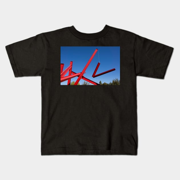 red sculpture Kids T-Shirt by sma1050